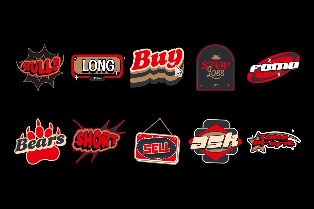 FxPro: Animated stickers for a trading community